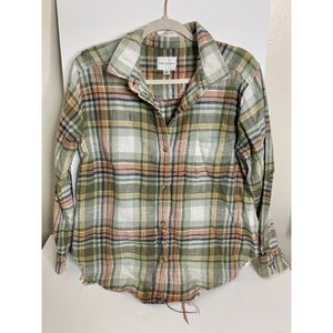 American Eagle Distressed Flannel